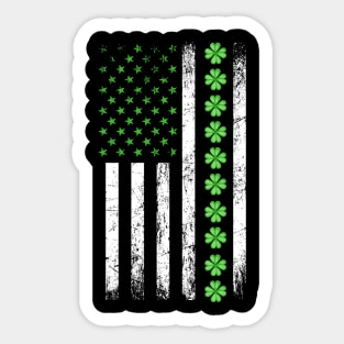 Irish American Flag Sticker